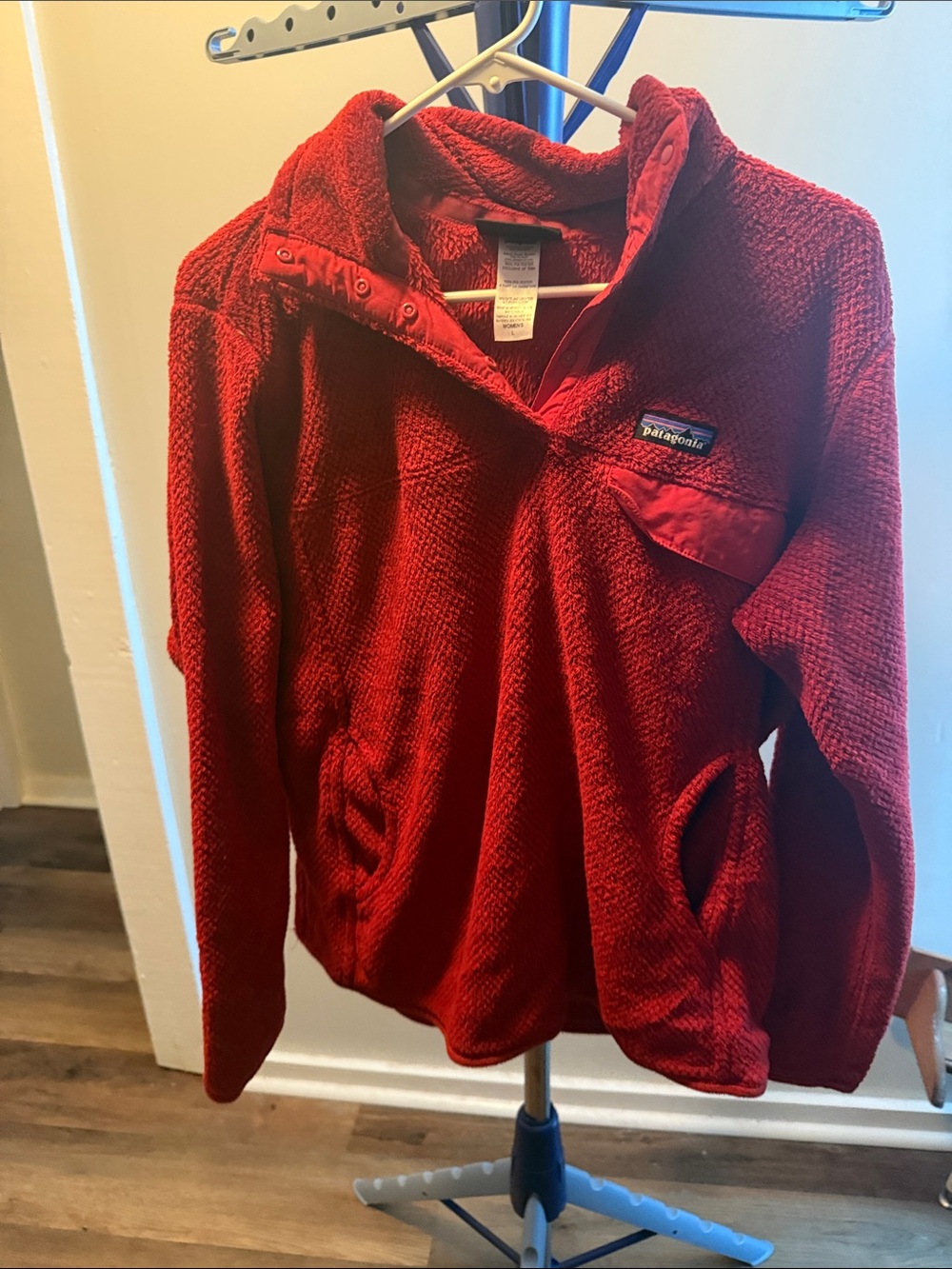 Patagonia Red Snap-Button Fleece Pullover